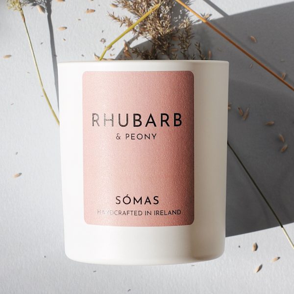 Sómas Candle - Rhubarb & Peony