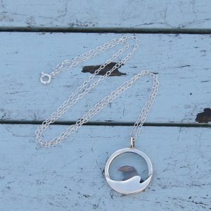 Irish Hand-forged Silver Necklace - "Wild Atlantic Wave"