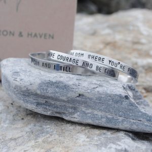 Hand Stamped Cuff Bracelet