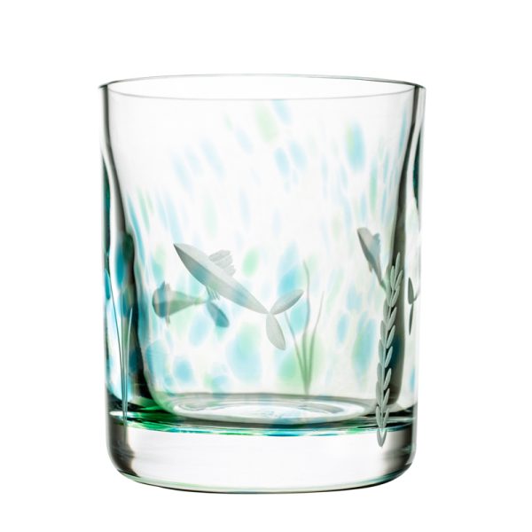 Irish Handmade Whiskey Glass Tumbler (Seagrass Design)
